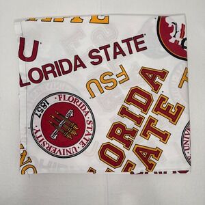 Vintage Florida State Seminoles FSU Flat Sheet Double Full Made USA NCAA 82x188